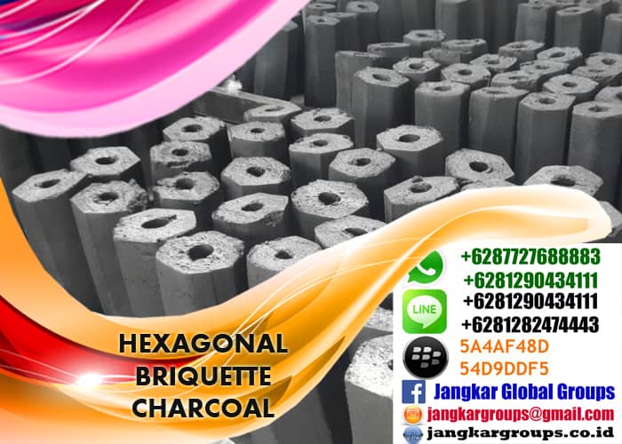 hexagonal briquette charcoal