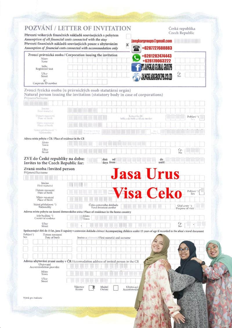 Contoh Letter Of Invitation Ceko Untuk Persyaratan Visa Ceko