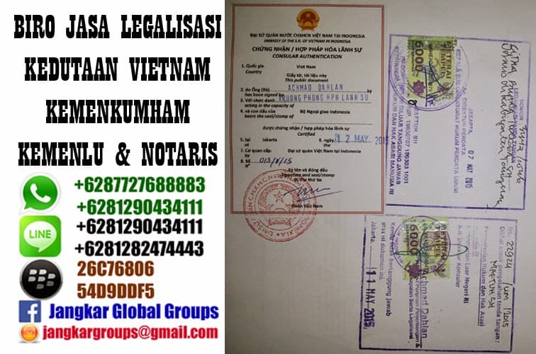 legalisir di kedutaan vietnam