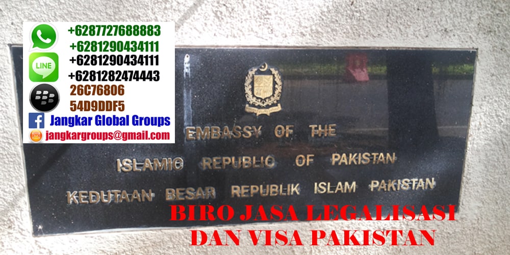 legalisasi di kedutaan pakistan