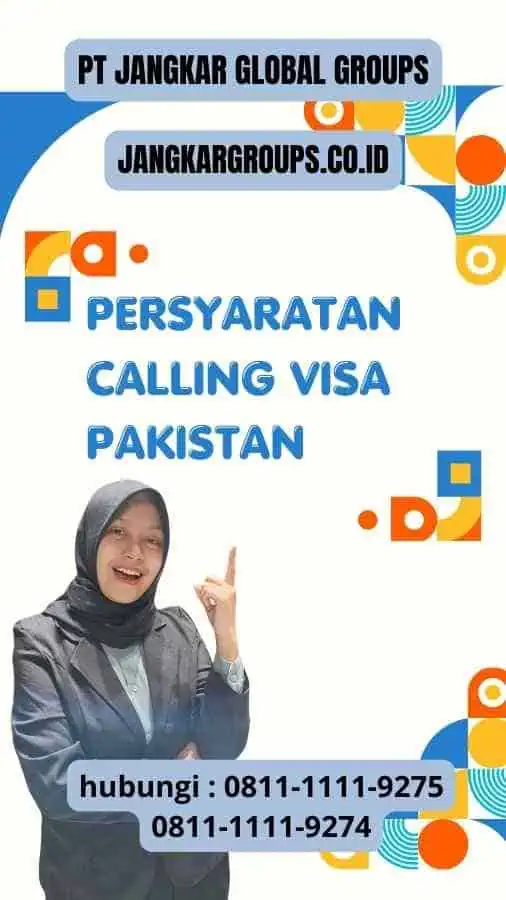 Persyaratan calling visa Pakistan
