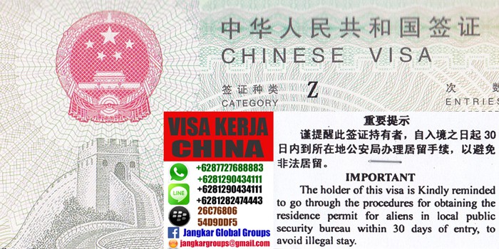 biro jasa visa kerja ke china