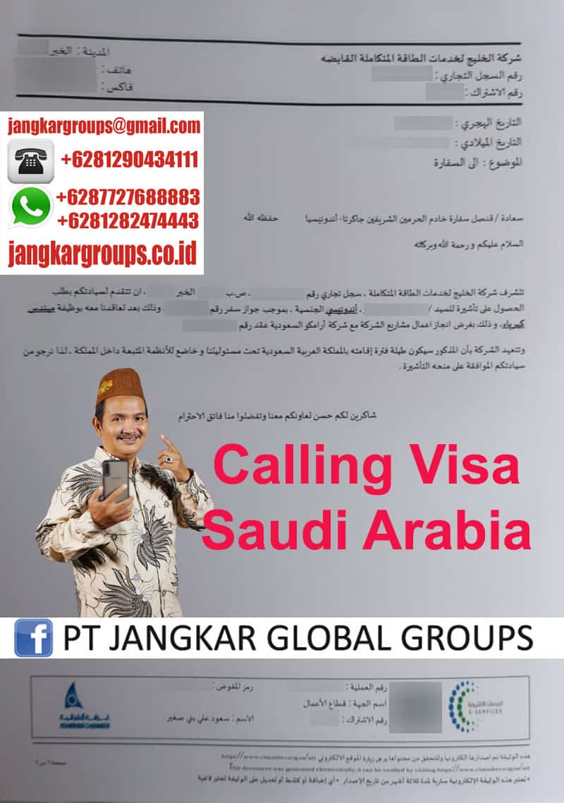 calling visa saudi arabia, Persyaratan Visa Pelaut Offshore Saudi