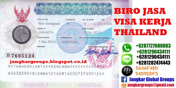 jasa urus visa kerja thailand