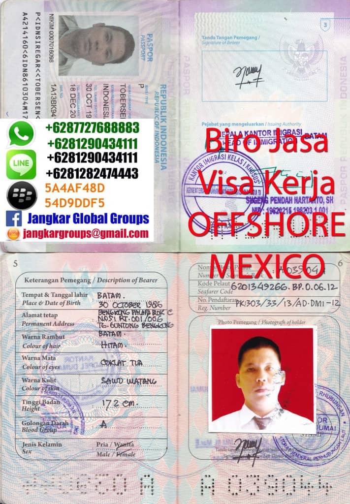 visa kerja offshore mexico