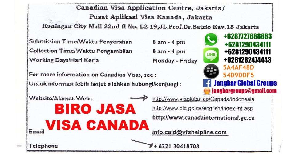 biro jasa visa canada,Persyaratan Visa Canada