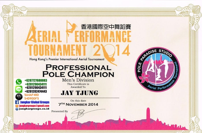 certificate pole champion hongkong 2014 Persyaratan Visa Visitor Performer
