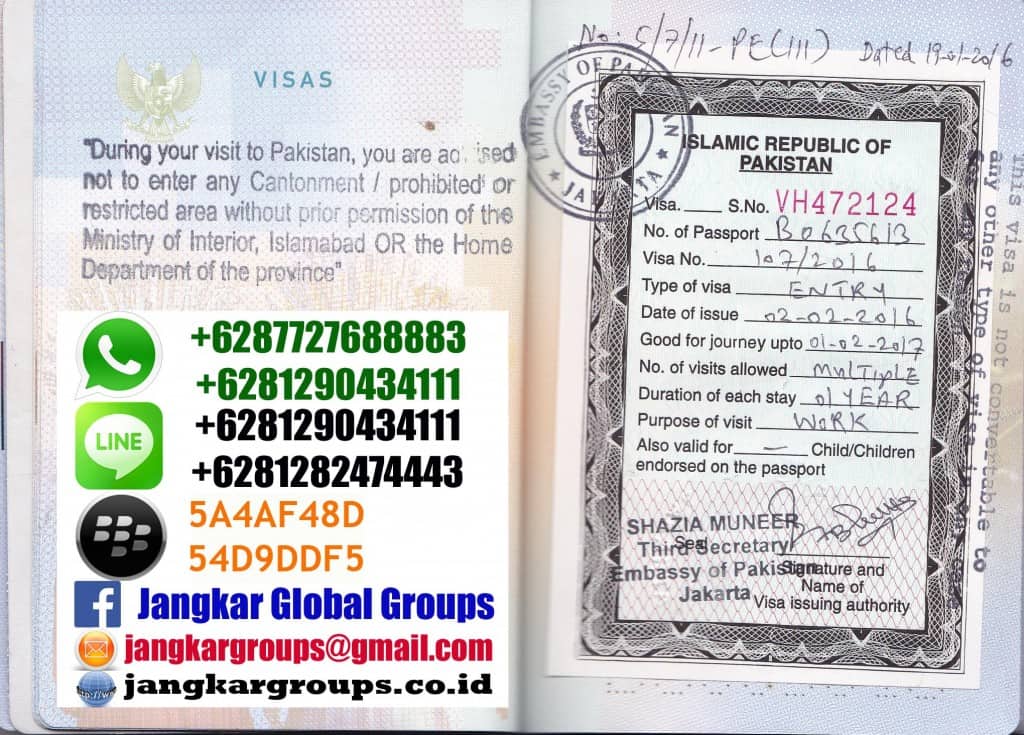 visa kerja pakistan