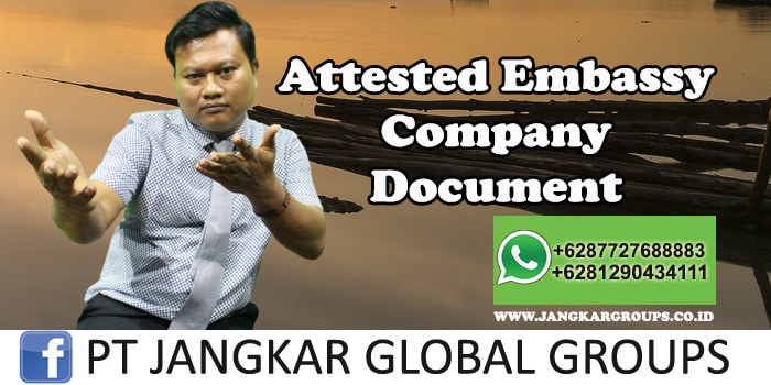 Attested Embassy Company Document
