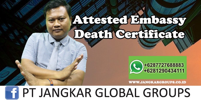 Attested Embassy Death Certificate