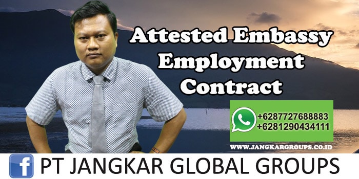 Attested Embassy Employment Contract