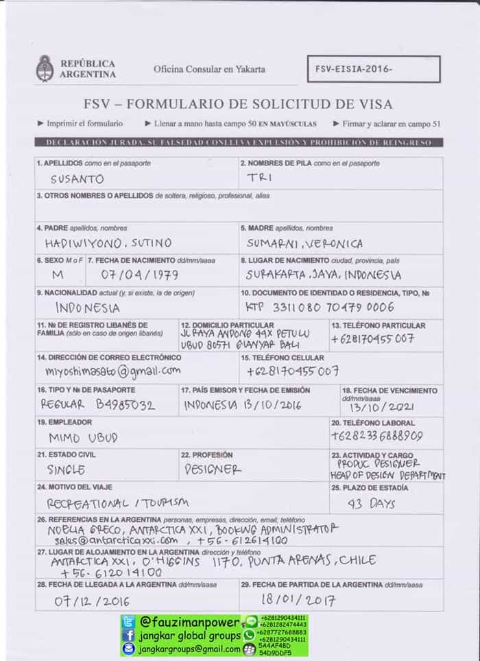 formulir-visa-argentina
