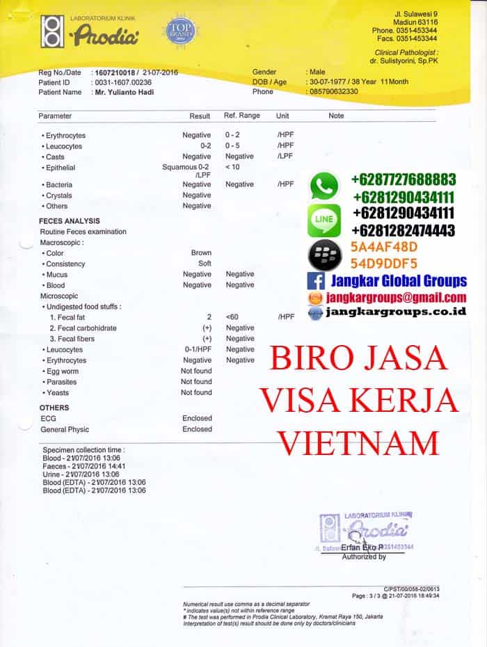 medical-vietnam14,Persyaratan visa kerja Vietnam