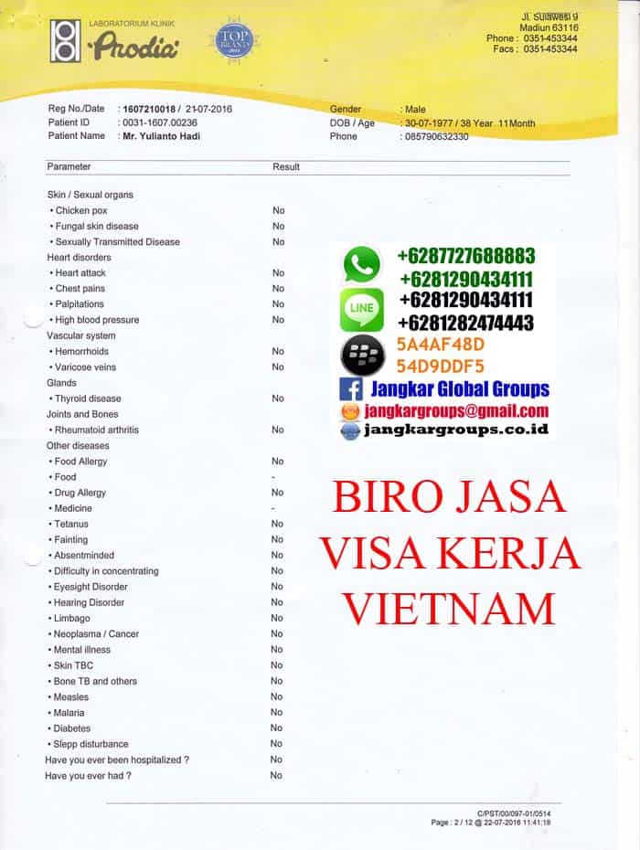medical-vietnam17,Persyaratan visa kerja Vietnam