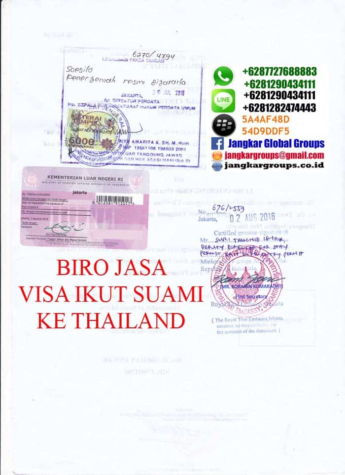 terjemah-akta-nikah2,Visa ikut suami ke Thailand
