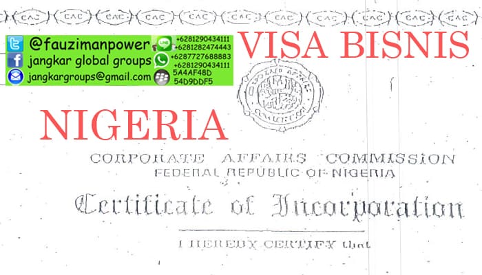 persyaratan visa bisnis nigeria
