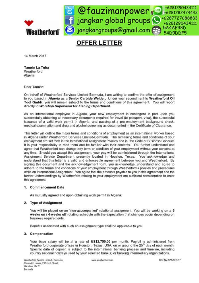 Contoh Jasa Legalisir Offer Letter Di Kedutaan Algeria Jakarta