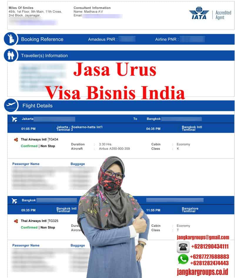 Tiket Visa Bisnis India