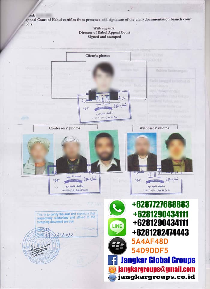 Afghanisthan Letter of declaration single status persyaratan menikah dengan afghanistan