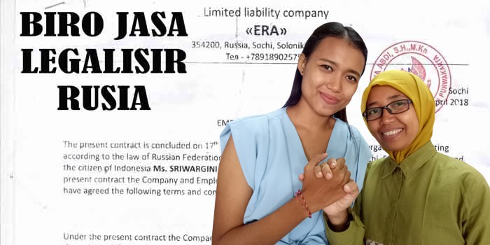Legalisir Kontrak kerja di kedutaan Rusia