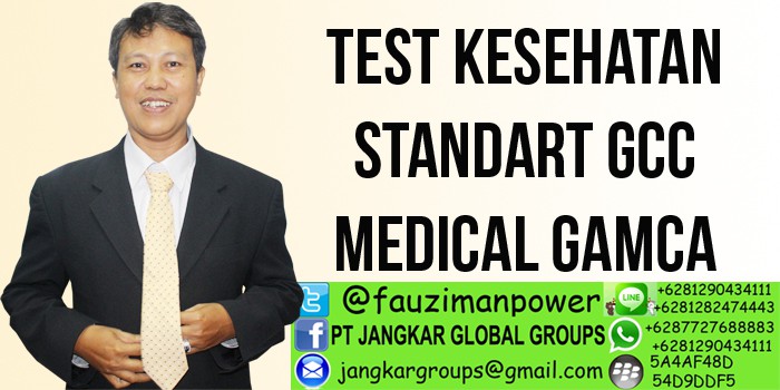 test kesehatan standart gcc