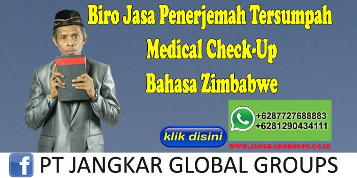 Biro Jasa Penerjemah Tersumpah Medical Check-Up Bahasa Zimbabwe