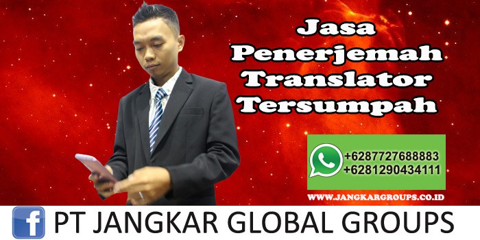 Jasa Penerjemah Translator Tersumpah