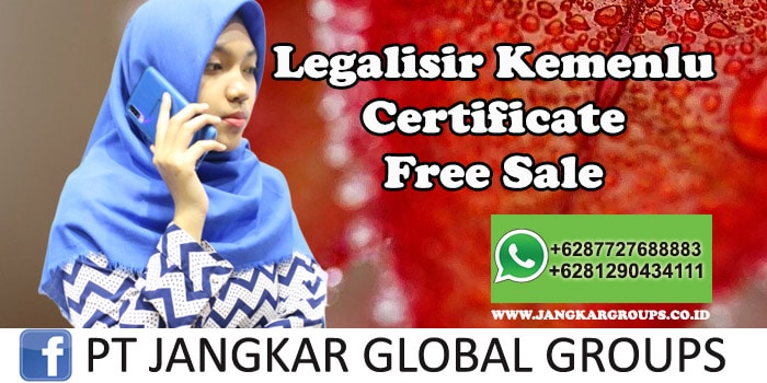 Legalisir Kemenlu Certificate Free Sales
