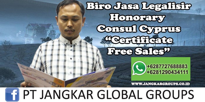 Biro Jasa Legalisir Honorary Consul Cyprus Certificate Free Sales