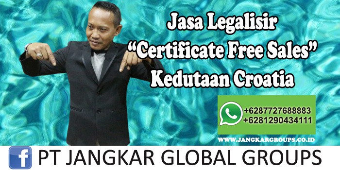 Certificate Free Sales KCroatia