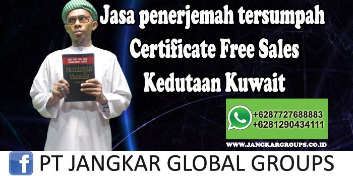 Jasa Penerjemah Tersumpah Medical Certificate Free Sales Kedutaan Kuwait