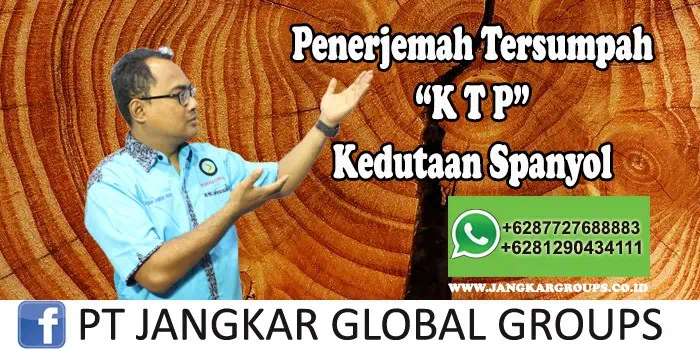 Penerjemah tersumpah KTP Kedutaan Spanyol