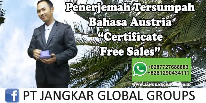 Penerjemah tersumpah bahasa Austria certificate free sales