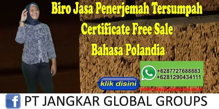 Biro Jasa Penerjemah Tersumpah certificate free sale Bahasa Polandia