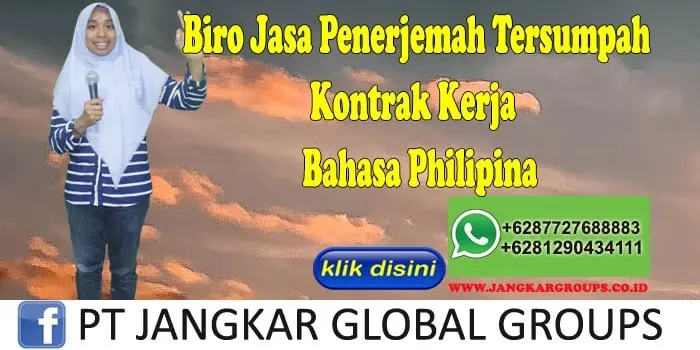 Biro Jasa penerjemah tersumpah Kontrak Kerja Bahasa Philipina