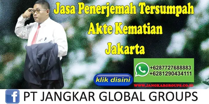 Jasa penerjemah tersumpah akte kematian jakarta