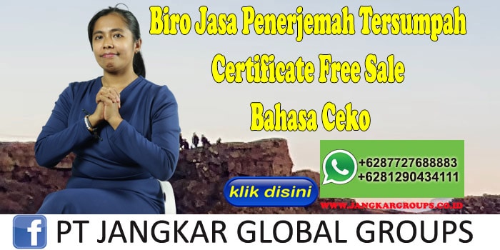 Biro Jasa Penerjemah Tersumpah Certificate Free Sale Bahasa Ceko