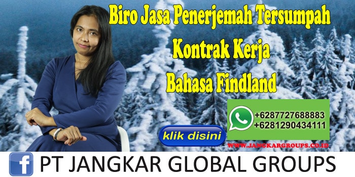Biro Jasa Penerjemah Tersumpah Kontrak Kerja BahasaFindland