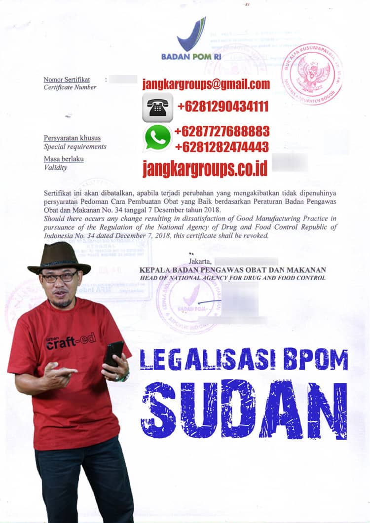 LEGALISASI BPOM SUDAN