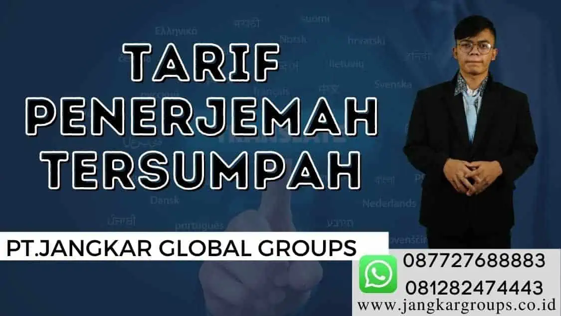 tarif penerjemah tersumpah