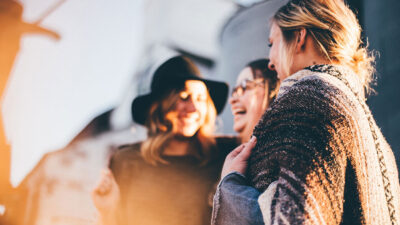 Women laughing