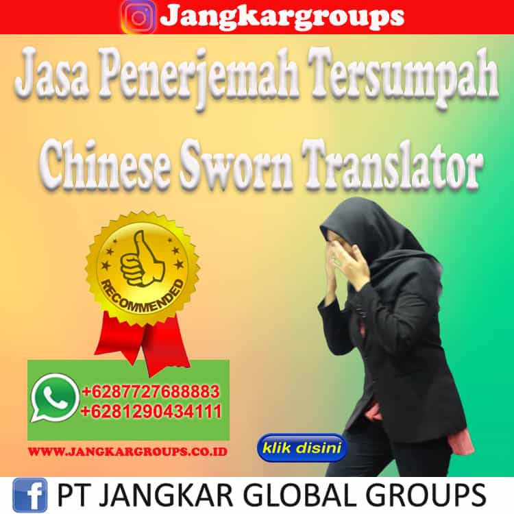 Jasa Penerjemah Tersumpah Chinese Sworn Translator