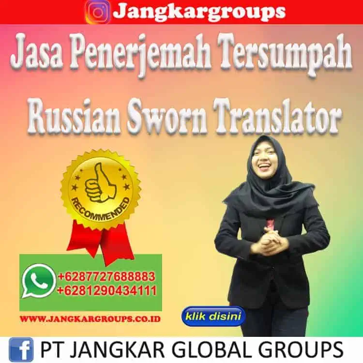 Jasa Penerjemah Tersumpah Russian Sworn Translator