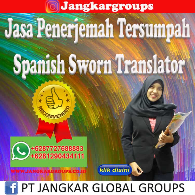 Jasa Penerjemah Tersumpah Spanish Sworn Translator