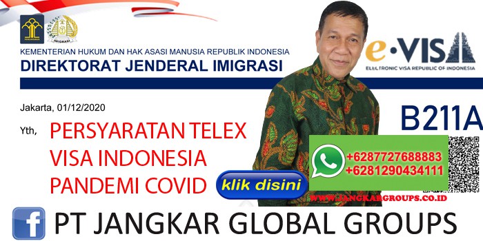 PERSYARATAN TELEX VISA INDONESIA PANDEMI COVID