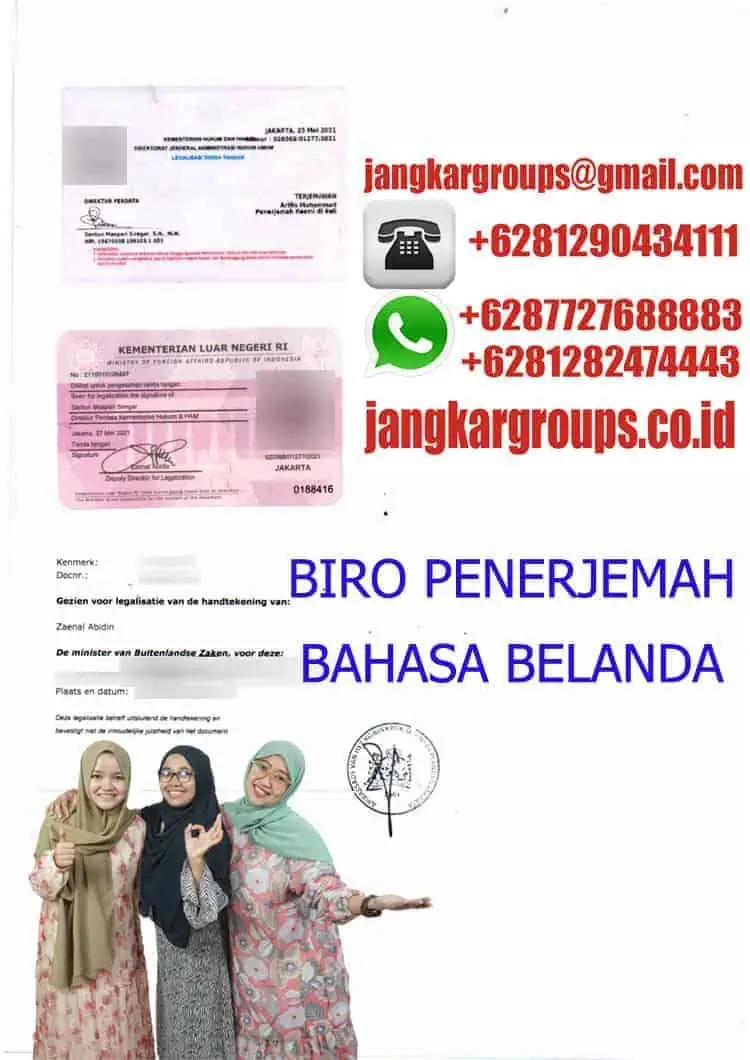 BIRO PENERJEMAH BAHASA BELANDA