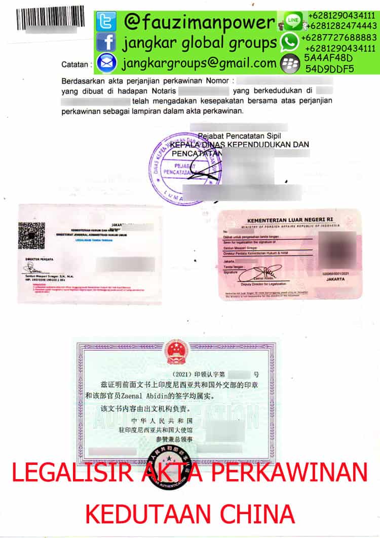 JASA LEGALISIR AKTA PERKAWINAN DI KEDUTAAN CHINA | Legalisir Akta Perkawinan di Kedutaan