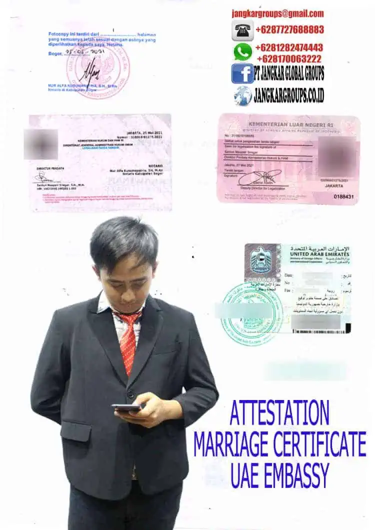 Attestation Marriage Certificate Uae Embassy