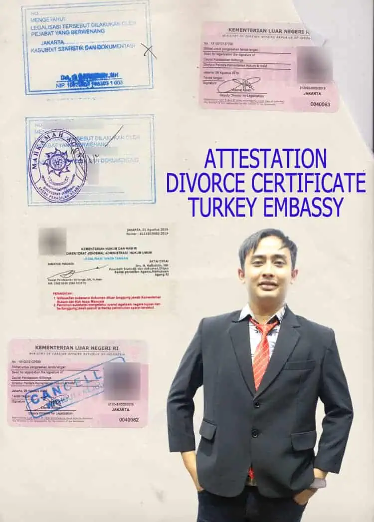 Attestation divorce certificate turkey embassy