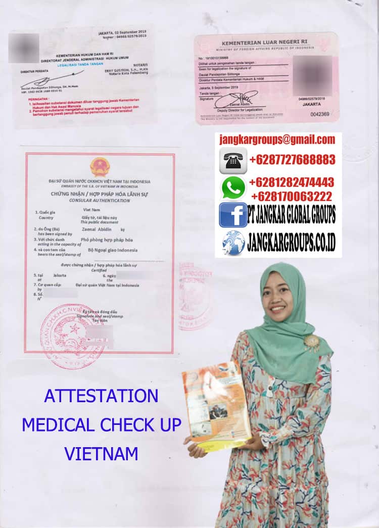 Attestation medical check up vietnam